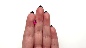 1.19ct 7.97x5.54x3.78mm Pear Brilliant Ruby 27955-26