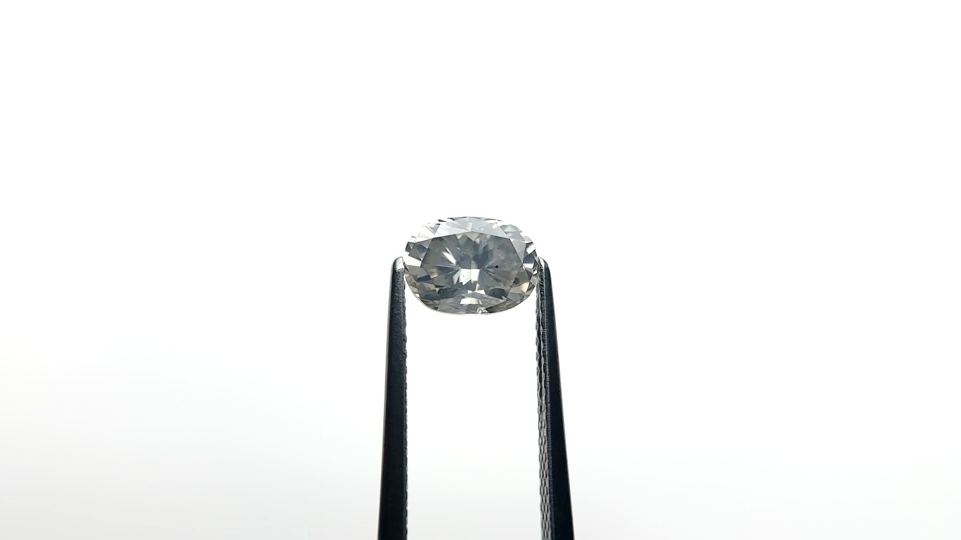 1.45ct 7.67x5.70x4.40mm SI2 Fancy Grey Oval Brilliant 19916-03