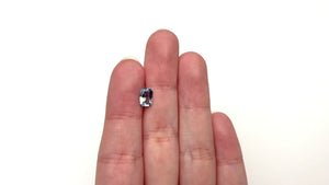 1.48ct 7.77x5.55x3.47mm Cut Corner Rectangle Brilliant Sapphire 27436-01