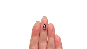 1.85ct 9.49x6.56x3.83mm Pear Rosecut 24503-11