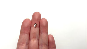 0.59ct 7.54x4.84x2.54mm Shield Rosecut 27537-41