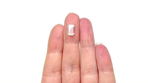 1.51ct 9.58x6.54x1.92mm GIA SI1 G Cut Corner Rectangle Portrait Cut 28015-01