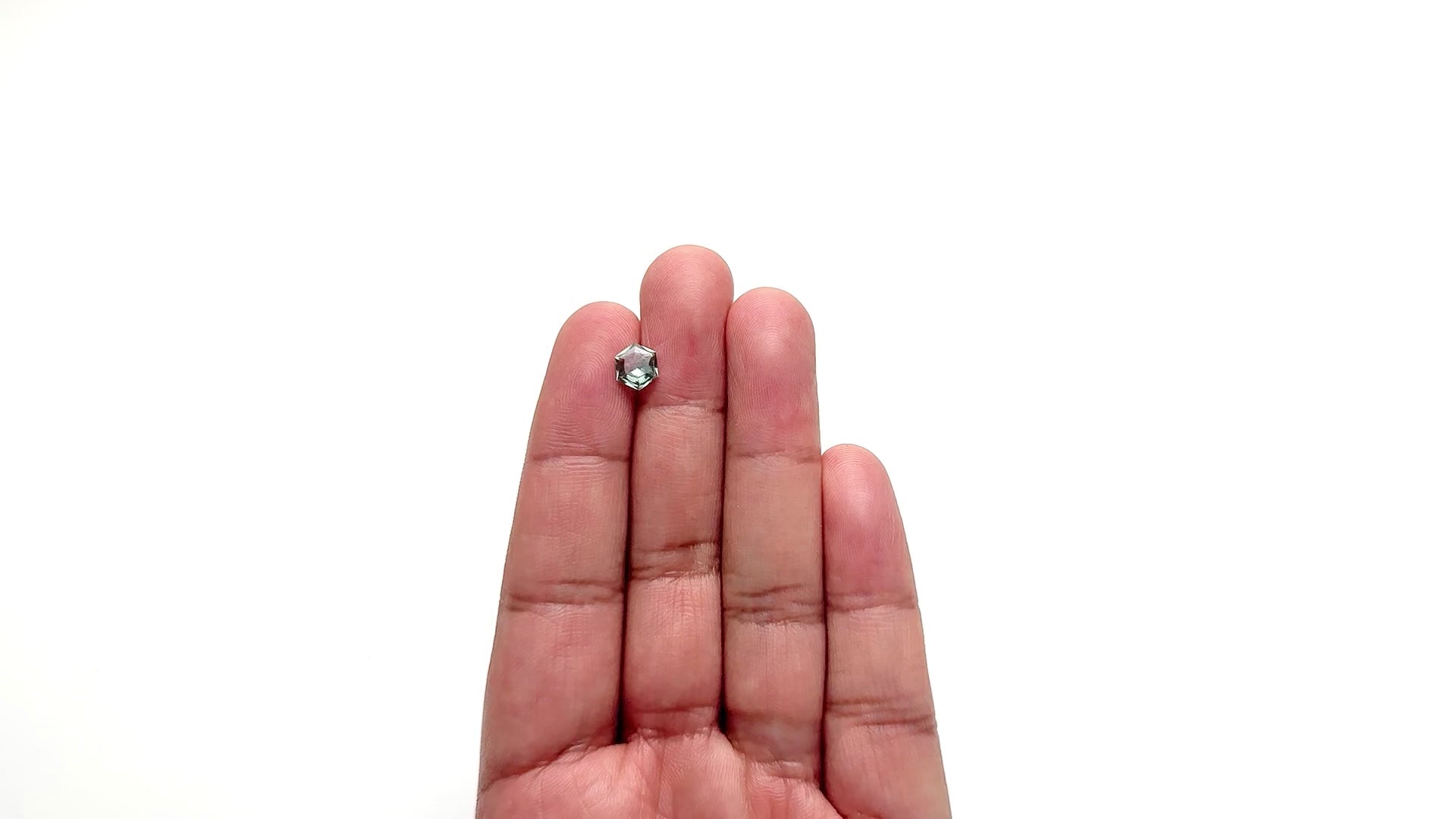 1.09ct 7.61x6.49x3.09mm Hexagon Brilliant Sapphire 22434-128