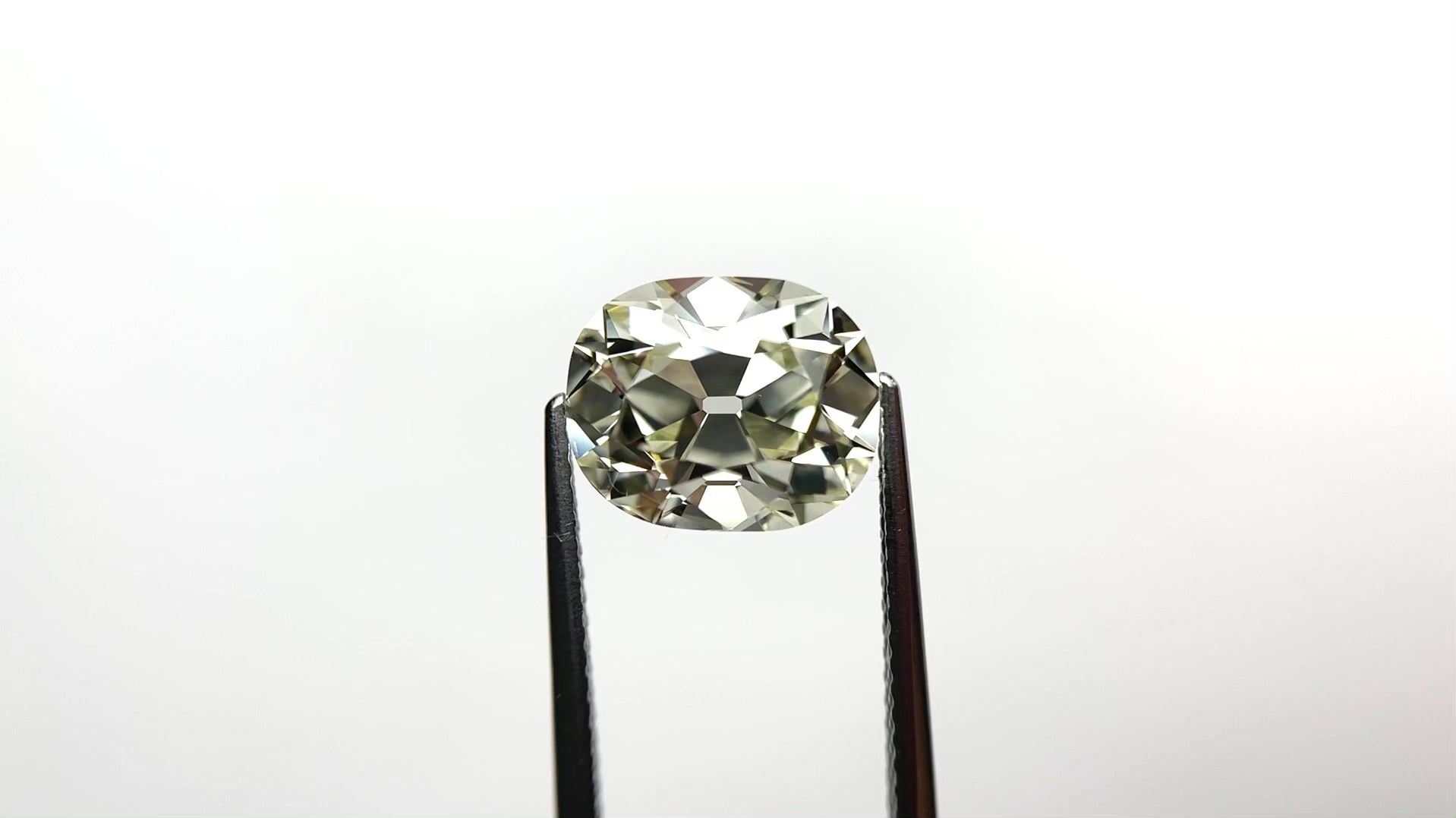 4.25ct 10.85x8.85x6.14mm GIA SI1 O-P Antique Old Mine Cut 26550-01