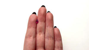 0.79ct 7.59x4.58x3.26mm Pear Brilliant Ruby 27956-24