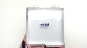 0.95cttw 2pc 5.5x3.5mm Cut Corner Rectangle Step Cut Sapphires 27724-01