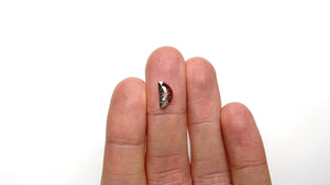1.27ct 10.80x5.44x2.49mm Half Moon Rosecut 25806-10