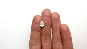 1.62ct 9.31x6.29x3.89mm GIA I2 Fancy White Pear Brilliant 19775-01