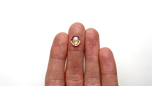 2.82ct 9.85x8.38x3.46mm Oval Double Cut Sapphire 23472-01
