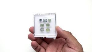 OFFLPAR 16.71cttw 7pc Portrait Cut Sapphire Parcel 23474-64