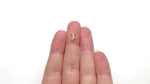 0.41ct 9.27x3.94x1.30mm Marquise Rosecut Sapphire 22436-04