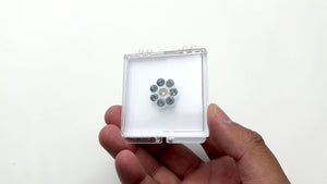 OFFLINE PARCEL 4.98cttw 8pc Round Brilliant Sapphire Parcel 26556-36