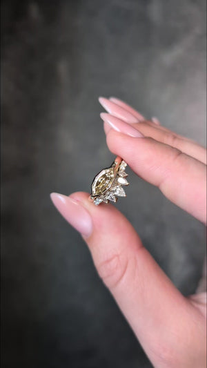 1.06ct Champagne Geo Marquise Step Cut <br> <b>H&F Jewellery</b> | Dune Ring