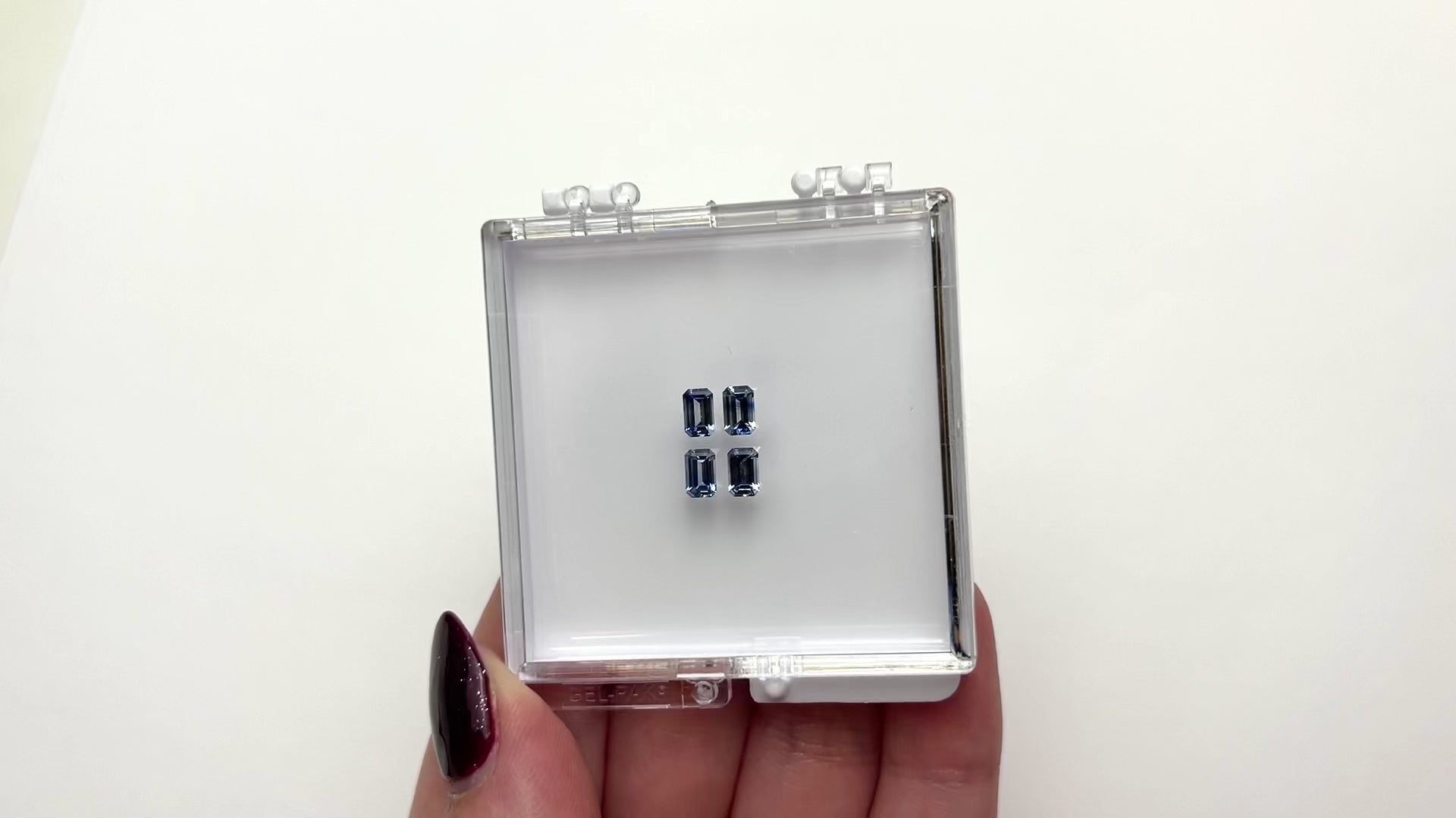1.84cttw 4pc 5.5x3.5mm Cut Corner Rectangle Step Cut Sapphires 27723-01