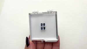 1.84cttw 4pc 5.5x3.5mm Cut Corner Rectangle Step Cut Sapphires 27723-01