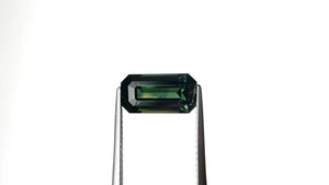 3.73ct 11.89x6.14x4.89mm Cut Corner Rectangle Step Cut Sapphire 27306-01