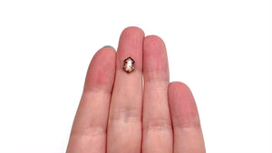 1.36ct 8.86x6.22x2.88mm Hexagon Rosecut 27537-45