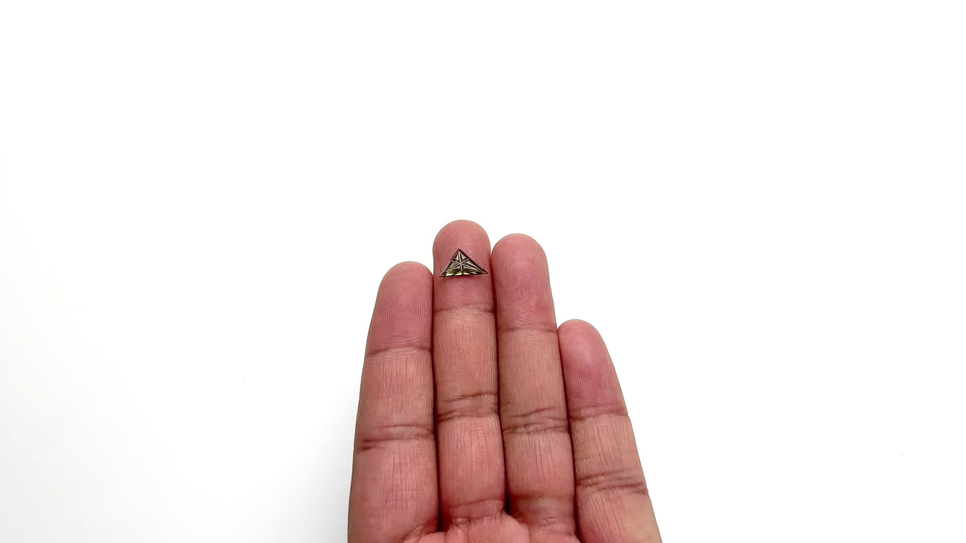 1.33ct 7.38x12.60x1.96mm Triangle Fantasy Cut Sapphire 27762-04