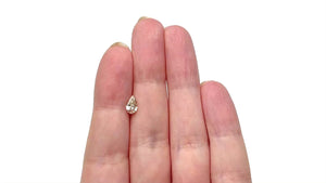 0.71ct 7.85x4.68x2.90mm VVS2 Q-R Geo Pear Step Cut 🇿🇦 27364-15