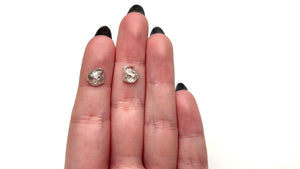 4.38cttw 2pc 9.29x8.49x3.53mm 8.76x8.13x3.93mm Polished Raw Diamond Matching Pair 🇨🇦 27961-01