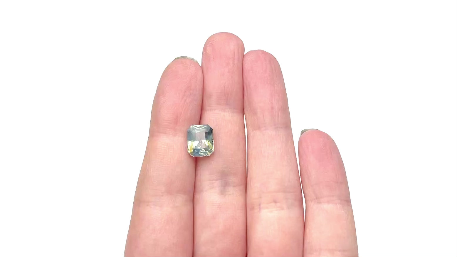 4.17ct 9.92x8.10x5.34mm Cut Corner Rectangle Brilliant Sapphire 27506-01