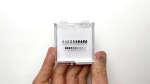 1.69cttw 20pc Ombre Pear Rosecut Melee Parcel SPPSRC-02
