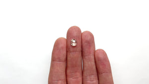 1.26ct 7.93x6.56x2.77mm SI1 U-V Oval Rosecut 27076-01