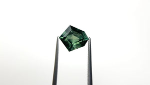 4.32ct 11.59x10.66x5.91mm Shield Step Cut Sapphire 25436-01