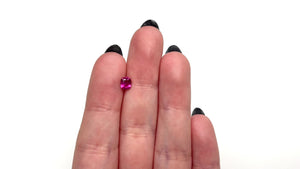 0.63ct 5.43x4.68x2.77mm Cushion Brilliant Sapphire 27956-18