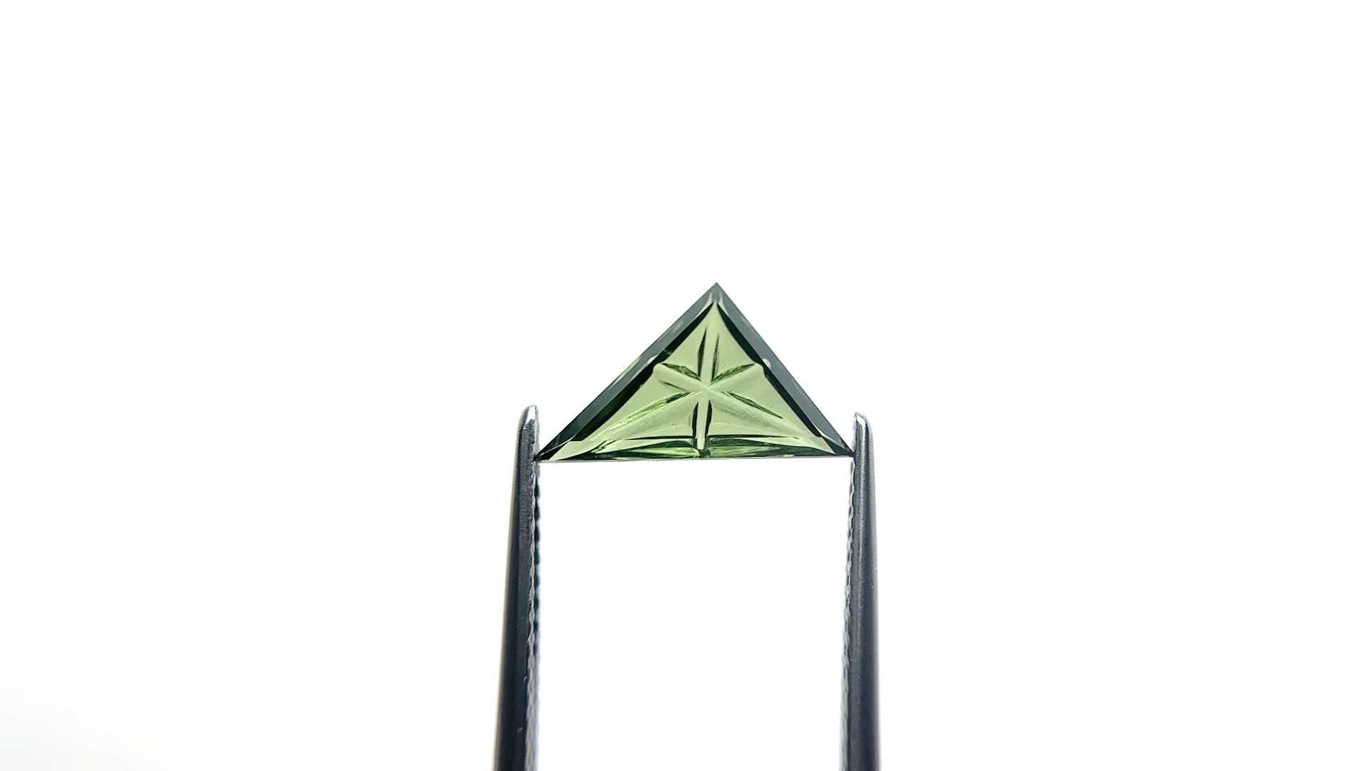 1.33ct 7.38x12.60x1.96mm Triangle Fantasy Cut Sapphire 27762-04