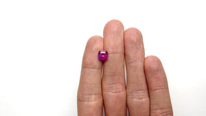 2.56ct 7.48x7.29x5.06mm Cushion Brilliant Sapphire 23578-01