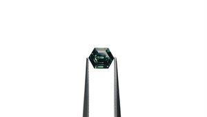 2.00ct 7.75x6.32x5.11mm Hexagon Step Cut Sapphire 26729-01