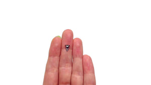 0.81ct 6.98x6.15x2.65mm Shield Rosecut Sapphire 22266-33