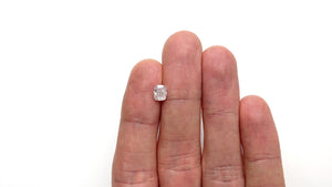 1.01ct 6.18x5.16x3.57mm GIA I2 Light Pink Cushion Brilliant 23909-01
