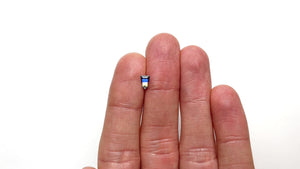 0.55ct 6.37x4.15x2.72mm Shield Step Cut Sapphire 23729-01