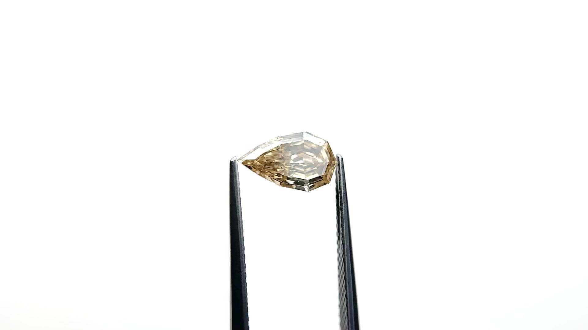 1.50ct 10.68x6.42x3.41mm GIA VS1 Fancy Brown-Yellow Geo Pear Step Cut 🇿🇦 27522-01