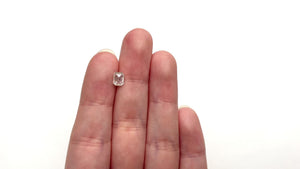 0.93ct 6.35x5.10x2.89mm Cut Corner Rectangle Rosecut 27536-16