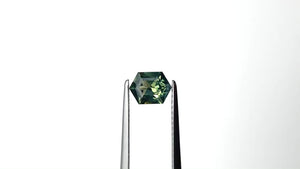 0.88ct 6.85x5.13x3.19mm Hexagon Step Cut Sapphire 27336-01