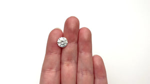 4.00ct 10.13x10.12x6.25mm GIA I2 Fancy White Round Brilliant 19263-01