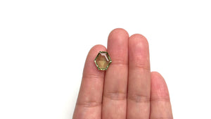 6.70ct 12.38x12.11x4.67mm Hexagon Rosecut Sapphire 22693-02