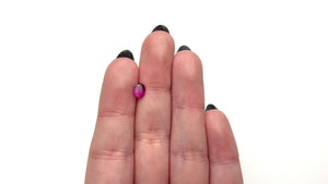 0.88ct 6.71x5.27x3.07mm Oval Brilliant Ruby 27956-25