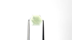 1.04ct 9.41x7.65x1.55mm Hexagon Rosecut Sapphire 22436-12