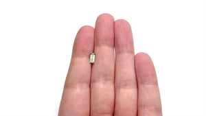 0.76ct 7.33x3.57x2.54mm Rectangle Step Cut Sapphire 27336-45