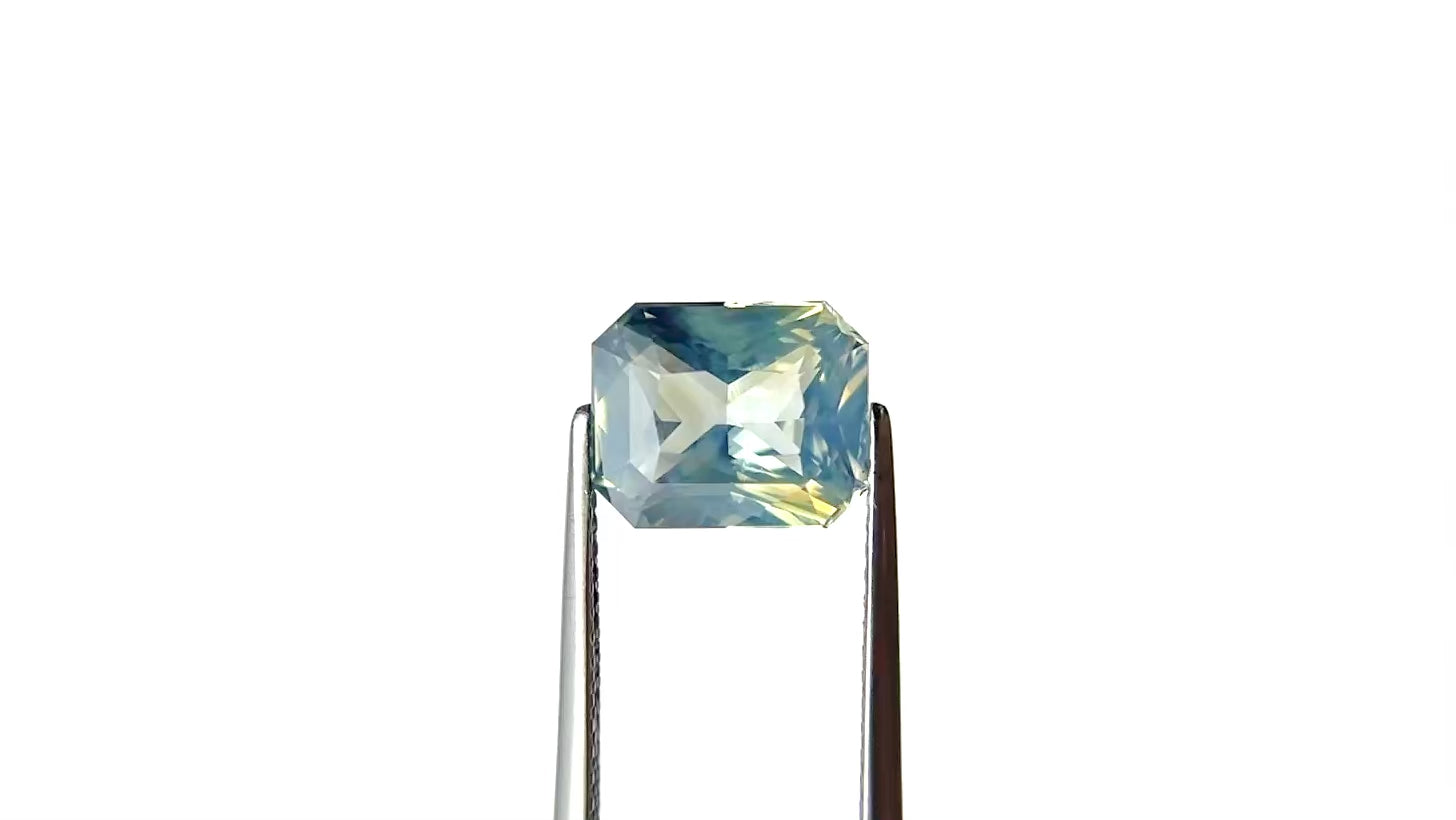 4.17ct 9.92x8.10x5.34mm Cut Corner Rectangle Brilliant Sapphire 27506-01