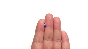 0.47ct 7.48x3.21x1.78mm Cut Corner Rectangle Baguette Step Cut Sapphire 23159-01