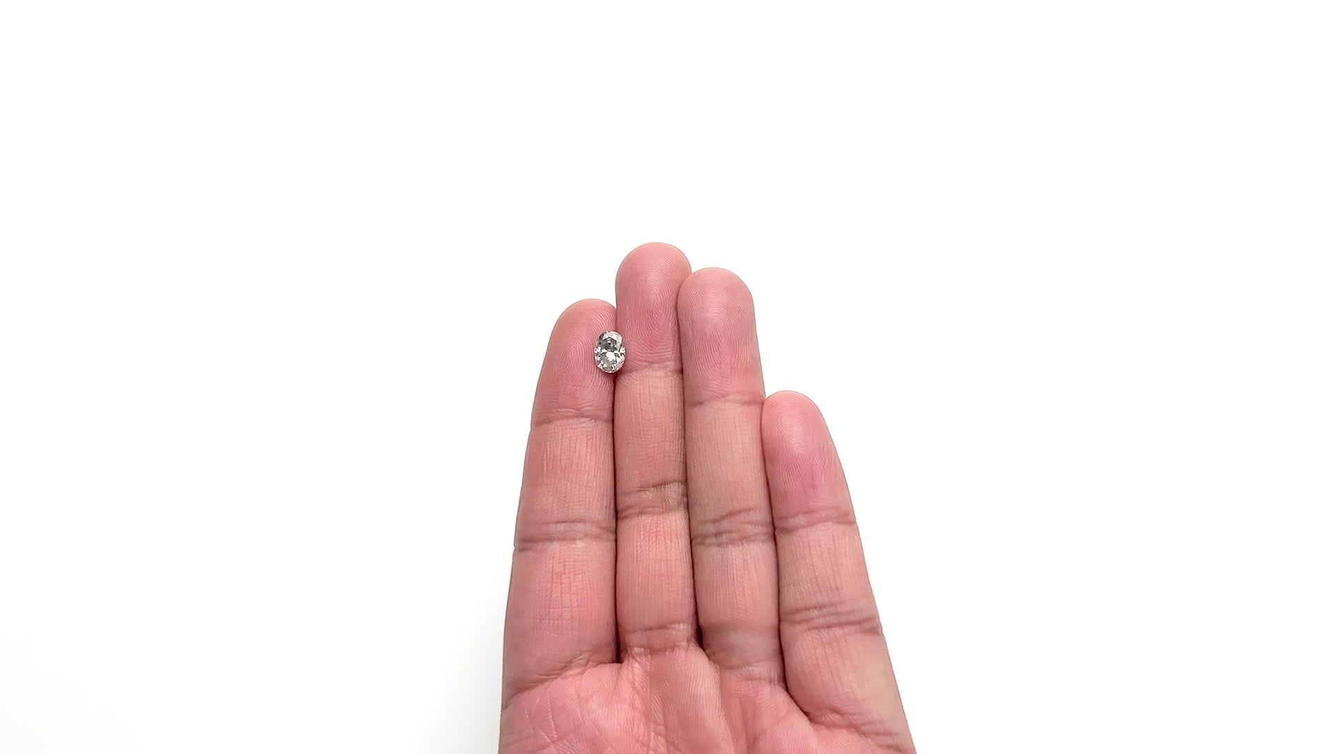 1.45ct 7.67x5.70x4.40mm SI2 Fancy Grey Oval Brilliant 19916-03