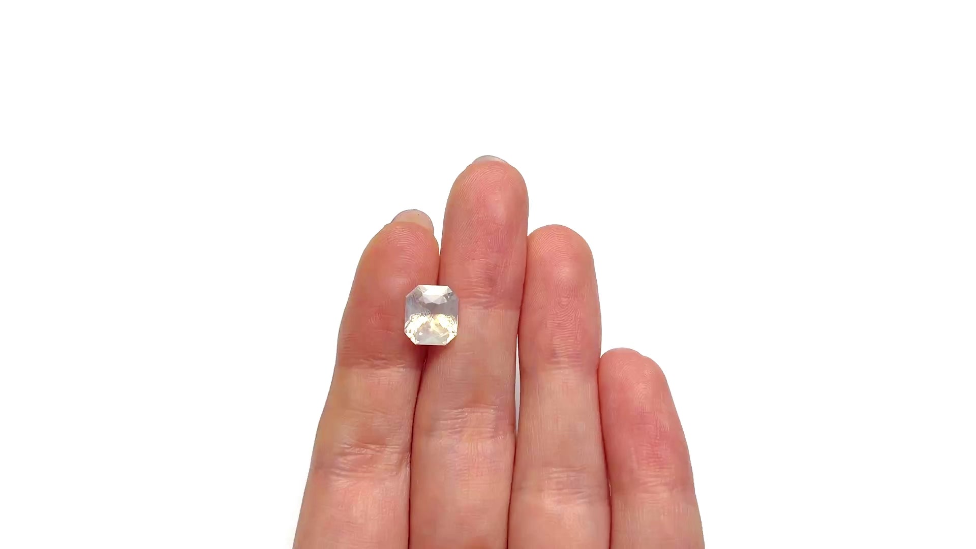 4.08ct 9.26x8.22x5.71mm Cut Corner Rectangle Step Cut Sapphire 27214-01