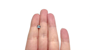 0.63ct 4.97x4.84x3.04mm Cushion Brilliant Sapphire 23466-18