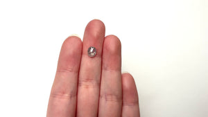 1.24ct 7.39x6.11x3.34mm Oval Double Cut 27536-12