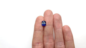 3.04ct 8.54x6.91x5.31mm Cut Corner Rectangle Step Cut Sapphire 27203-01